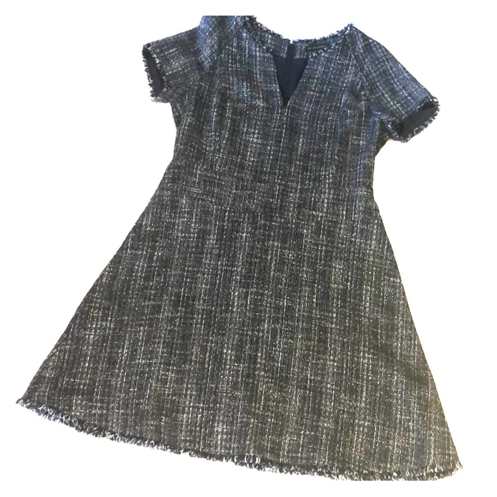 Banana Republic raw edge short-sleeved dress